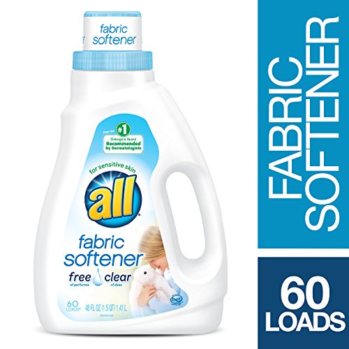 all Liquid Fabric Softener for Sensitive Skin, Free Clear, 48 Fluid Ounces, 60 Loads - Image 3