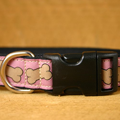 1" Pink Bones Extra Large Hemp Collarr