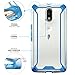 Moto G4 / Moto G4 Plus Case, POETIC Affinity Series Premium Thin/No Bulk/Clear/Dual Material Protective Bumper Case for Motorola Moto G4 / Moto G4 Plus (2016) Blue/Clear