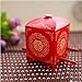 ASIBT 80 Pack Chinese Traditional Red Bridal Sedan Chair Style Wedding Bridal Shower Favor Candy Gift Boxes