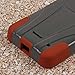 Nokia Lumia 635 Case, MPERO IMPACT X Series Dual Layered Tough Durable Shock Absorbing Silicone Polycarbonate Hybrid Kickstand Case for Lumia 635 [Perfect Fit & Precise Port Cut Outs] - Sandstone / Gray (Compatible with standard back plate, NOT colored shells)