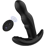 360° Rotating Anal Vibrator Prostate Massager, Anal Butt Plug with Ergonomic Design and 30 Powerful Stimulation Patterns for