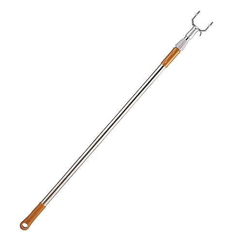 Long Reach Stick Closet Pole with Hook 63