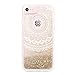 uCOLOR XX Case for iPhone 6S 6 7 8 SE 2nd SE 2022 Released Transparent Clear Case Hybrid TPU Bumper + Hard Back Cover Compatible with iPhone 6S/6/8/7 SE 2nd/SE 3 (4.7 inch) (Gold Glitter Dmask)