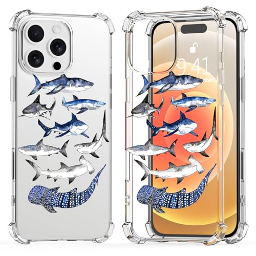 LuGeKe Cool Shark Print Case