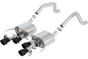 BORLA 11903CB Axle-Back System for 2015-2019 Chevrolet Corvette Z06 (C7) 6.2L V8 Auto./ Man. Trans./ 2017-2019 Corvette Grand Sport (C7) 6.2L V8 Man. Trans. ONLY RWD WITHOUT AFM Valves With NPP Valves