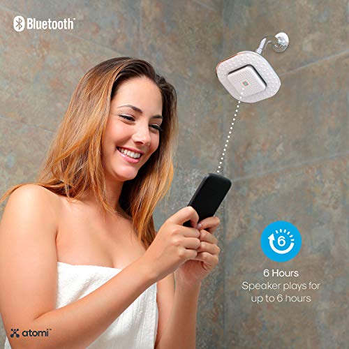 Atomi Shower Head with Bluetooth Speaker Wireless, Detachable