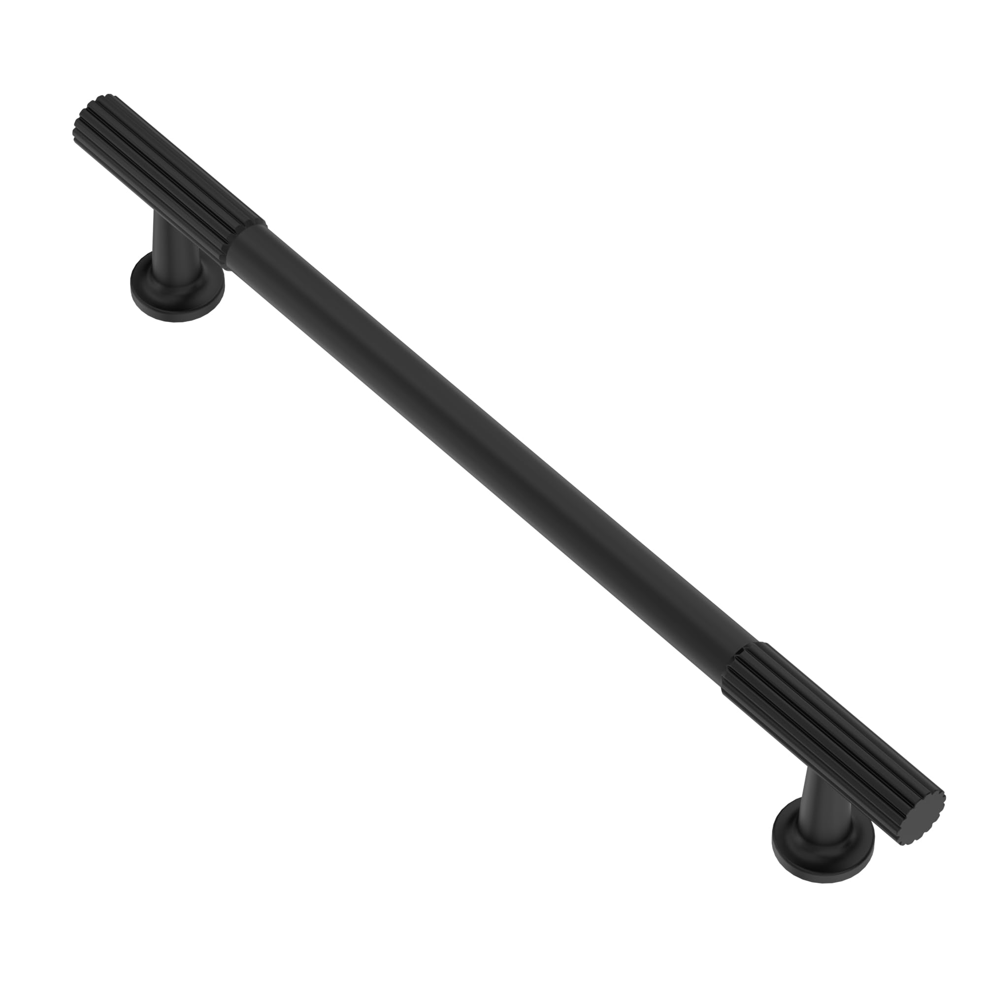 Photo 1 of Alzassbg 10 Pack Matt Black Cabinet Pulls, 6-1/4 Inch(160mm) Hole Centers Cabinet Handles Kitchen Hardware for Cabinets and Drawers AL3095MB