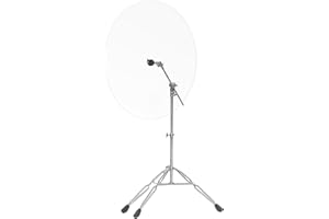 YSBLHCT YAOLIANG 22'' Clear Acrylic Drum Baffles - 2 Pack. Unique for Live Recording. Muffles & Boosts Performance. Mounts on All Cymbal Stands. (22-2)