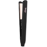 L'ANGE HAIR Straight Forward Titanium Flat Iron – 1” Floating Plates | Dual Voltage | 360° Swivel Cord | Auto Shut-Off | Safe