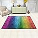 Sunlome Rainbow Color Area Rug Rugs Non-Slip Indoor Outdoor Floor Mat Doormats for Home Decor 31 x 20 inches