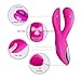 Vibrator Fovel 6 Speeds Dual Motors Brush Clitoral G-spot Stimulator Sex Toys Stimulation Electric Massager Adult for Women USB Recharge