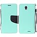 ZTE Prestige N9132 (Boost Mobile), ZTE Avid Plus (T-Mobil), Luckiefind Premium PU Leather Flip Wallet Credit Card Cover Case, Stylus Pen, Screen Protector & Wiper Accessories (Wallet Teal)