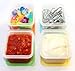 EasyLunchboxes Mini Dippers Small Dip, Condiment, or Sauce Containers, Leak-Resistant, Set of 8