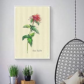 Floating Framed Canvas Wall Art for Living Room, Bedroom Vintage Green Plant Canvas Prints for Home Decoration Ready to Hang - 16x24 inches