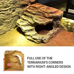 Reptile Hideout Cave Climbing Ramp Basking Platform