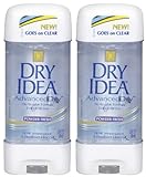 Dry Idea Clear Gel Antiperspirant/Deodorant, Powder Fresh - 3 oz - 2 pk