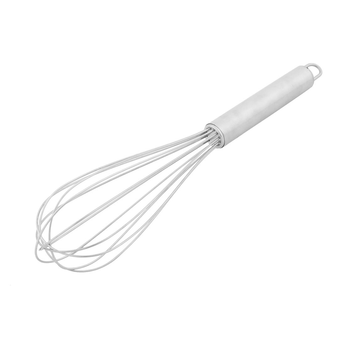 Sourcingmap Metal Milk Blender Houseware Kitchen Egg Beater Whisk 26cm Long Silver Tone