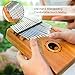 Mugig Kalimba 17 keys with Instruction and Tune Hammer, Portable Thumb Piano Mbira Sanza Mahogany Body Ore Metal Tines