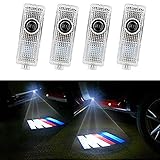 JIAFENG 4 Piece Car Door LED Lighting Welcome Lights Shadow Projector for BMW