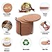 WIDROO 16 Pack Absorbent Cork Coasters Round Edge with Holder – Premium Coaster Set 4 inches – Perfect to Protect Your Furniture, Heat Resistant – Best for Cold Drinks, Wine Glasses, Cups & Mugs