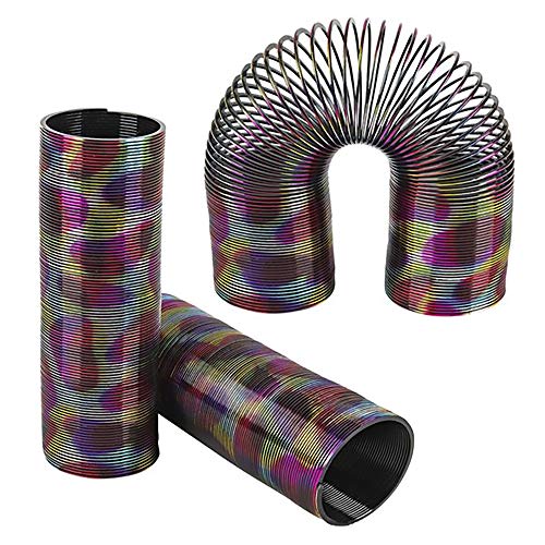 The Dreidel Company Coil Spring, Super Long Rainbow Metallic, Goody Bag Fillers, Party Favor for Kids, 6