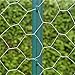 Metal Fence Post Green 5 Feet, Pack of 10, for 48 Inch High Garden Welded Wire Fence U-Channel Steel Garden Post