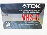 TDK VHS-C30 Blank Camcorder Superior High Grade Tape