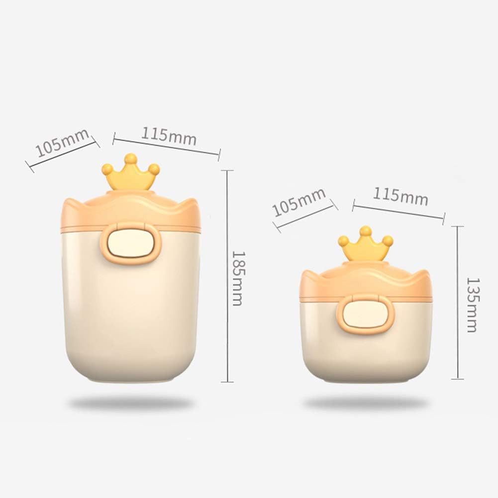 CALIDAKA Baby Milk Powder Formula Dispenser Non-Spill Portable Formula Snack Storage Container with Carry Handle and Scoop for Travel Outdoor Activities,Hold 230g and 430g: Home & Kitchen