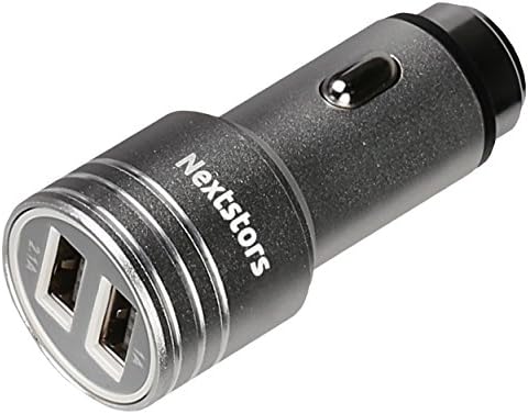 Dual USB Car Charger, 10.5W 2 USB Smart Port Car Charger for iPhone X 8 7 6S 6 Plus SE 5S 5 5C, Samsung Galaxy S8 S7 S6 Edge, Note 8 4, LG, HTC, Nexus 5X 6P, Pixel and More by Nextstors