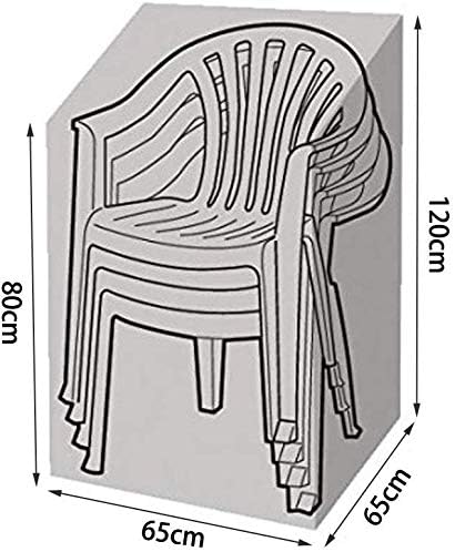 SIRUITON 2-Packs Garden Stacking Chair Cover - Image 3