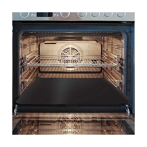 Toastabags-OL-15-19-Heavy-Duty-Oven-Base-Liner-Black-40-x-4-x-4-cm Non Stick Heavy Duty Oven Liner, Black, Suitable for Fan Assisted ovens