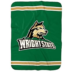 Wright State Raiders Primary Logo Stripes Sherpa