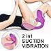 Clitoral Sucking Vibrator Nipple Stimulator Masturbation Dildo Vibrator Waterproof, Treediride Rechargeable G Spot Clitoris Oral Sex Massager with 10 Suction & 10 Vibration Adult Sex Toys for Couples
