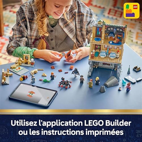 Harry Potter Le Château de Poudlard : l’Infirmerie - Jouet - Maquette Miniature DIY avec 7 Minifigurines Dont Hermione & Ron - Idée Cadeau pour Fille, Garçon & Fans dès 9 Ans 76463