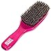 Torino Pro Medium Hard Wave Brush By Brush King - #1860-9 Row Extra Long Bristles- Medium hard waves brush - Great pull - Great for connections - for 360 waves