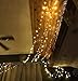 LIGHTESS Curtain Icicle Lights Remote Control 300 LED 8 Modes Outdoor/Indoor String Fairy Light for Home Wedding Birthday Party Holiday Decoration (Warm White)