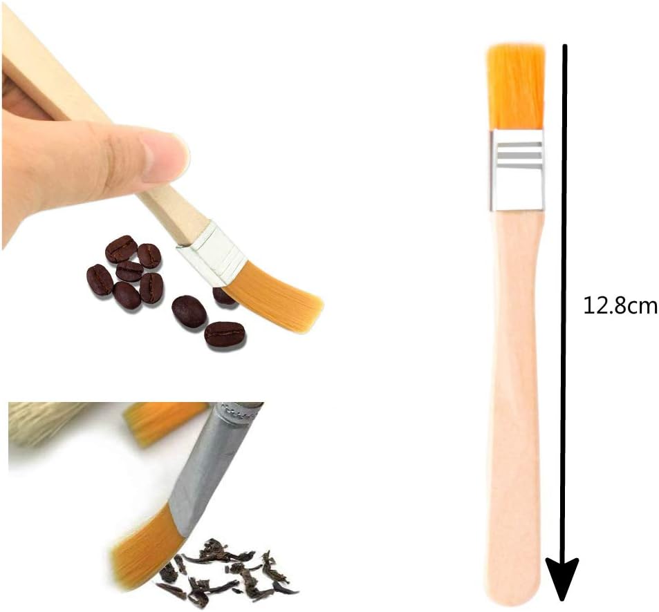 Coffee Machine Cleaning Set 5 Pack Coffee Grinder Cleaning Brush with Stainless Coffee Art