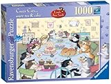 1000 Piece Crazy Cats Enjoy Tea And Cake Puzzle