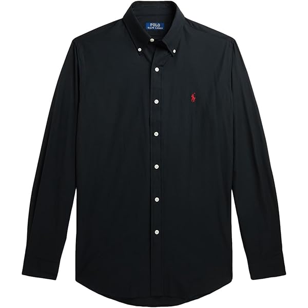 POLO RALPH LAUREN Men's Long Sleeve Sport Shirt, Newport Navy