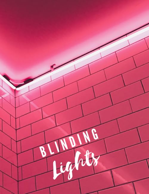 Blinding Lights: Notebook, College Ruled, Lined Notebook, Diary, Draft (120 Pages, 8.5 x 11 inch )