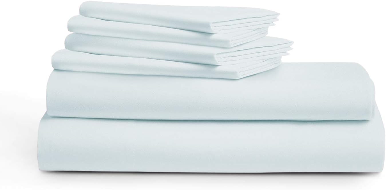 1000 Thread Count 100% Cotton Sheets, White Queen Size Sheet Set, 4-Piece Long-Staple Egyptian Cotton Luxury Sheets for Bed, Breathable, Soft & Silky Sateen Weave, Fits Mattress 16'' Deep Pocket
