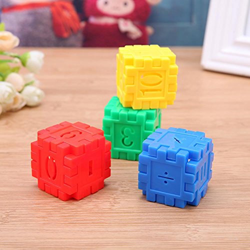 Chinatera Plastic Number Pattern Building Blocks Educational Toy Kids Gift Sets
