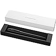 Pelikan Jazz Noble Fountain Pen, Carbon (Black), for Right-Handed and Left-Handed Users, Elegant Metal Cartridge Fountain Pen in Gift Case, Nib M, 821834