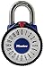 Master Lock Padlock, Standard Dial Combination Lock with Magnification Lens, 2-1/8 in. Wide, Assorted Colors, 1588D