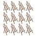 U.S. Art Supply 11" Small Tabletop Display Stand A-Frame Artist Easel (Pack of 12), Beechwood Tripod, Painting Party Easel, Kids Student Table School Desktop, Portable Canvas Photo Picture Sign Holder primary
