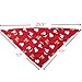 yagopet 2pcs Pet Dog Christmas Bandanas Cotton Soft Snowman Gift Dog Triangle Fit for Small Middle and Large Dogs (Pattern A)