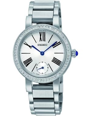 Seiko Classic Conceptual Silver Dial Stainless Steel Ladies Watch SRK027 by Seiko Watches