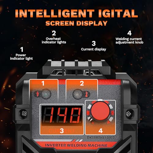 Mini Soldering Iron:DEKO 140A 220V MMA ARC Welder for Home Repair, Metal Welding, DIY, Portable Welding Machine with Adjustable Shoulder Strap for Welders