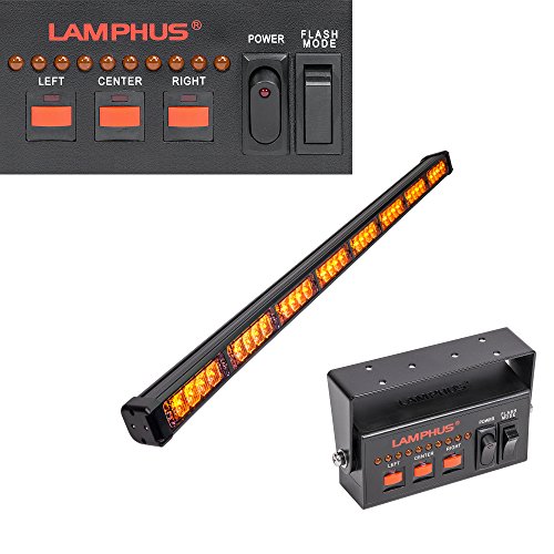 LAMPHUS SolarBlast SBLS84 38" 32W LED Tow Truck Snow Plow Traffic Advisor Light Bar - AMBER